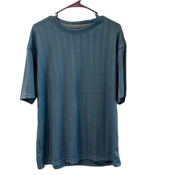 Men's Bruno Luxe Vertical Striped Blue NWT
Short Sleeved T-Shirt Size Me… - Picture 1 of 10
